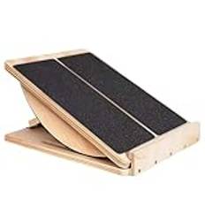 Setauoo Vad Slant Board, Calf Stretching Board - Wooden Squats Slant Board,Justerbar snedställd träningsbräda, robust postureboard för ökad flexibilitet och balans