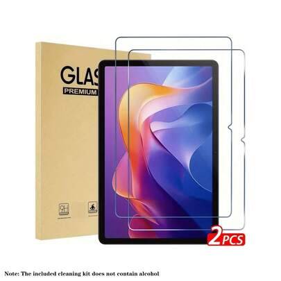 Stötsäkert skärmskydd i härdat glas till surfplatta 2 st. Galaxy skärmskydd i härdat glas kompatibelt med Galaxy Tab S10 Ultra/Tab S10+/Tab A9/Tab A9+ - Genomskinlig (Multi-size)