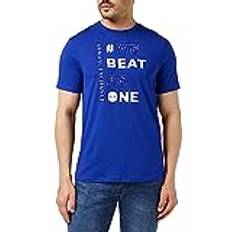 Armani Exchange Herr We Beat As One Regular Fit T-shirt, Ny ultramarin, XXL