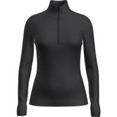 icebreaker Merino 175 Everyday LS Half Zip - Underställ merinoull - Dam Black XS