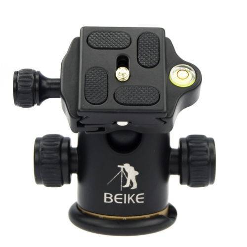 Beike aluminium bk -03 stativkulhuvud + snabbkopplingsplatta pro kamera stativ max belastning to 8kg