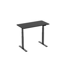 Ergonomisk hæve/sænke skrivebord 120cm (sort)