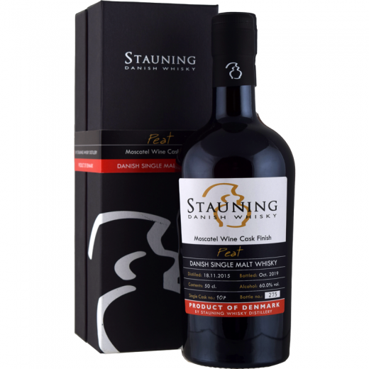 Stauning Peat, Moscatel Wine Cask Finish, Danish Single Malt Whisky 60% 50cl.