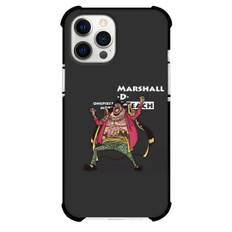 One Piece Black Beard Marshall D Phone Case For iPhone Samsung Galaxy Pixel OnePlus Vivo Xiaomi Asus Sony Motorola Nokia - Black Beard Marshall D Standing Artwork Black Background