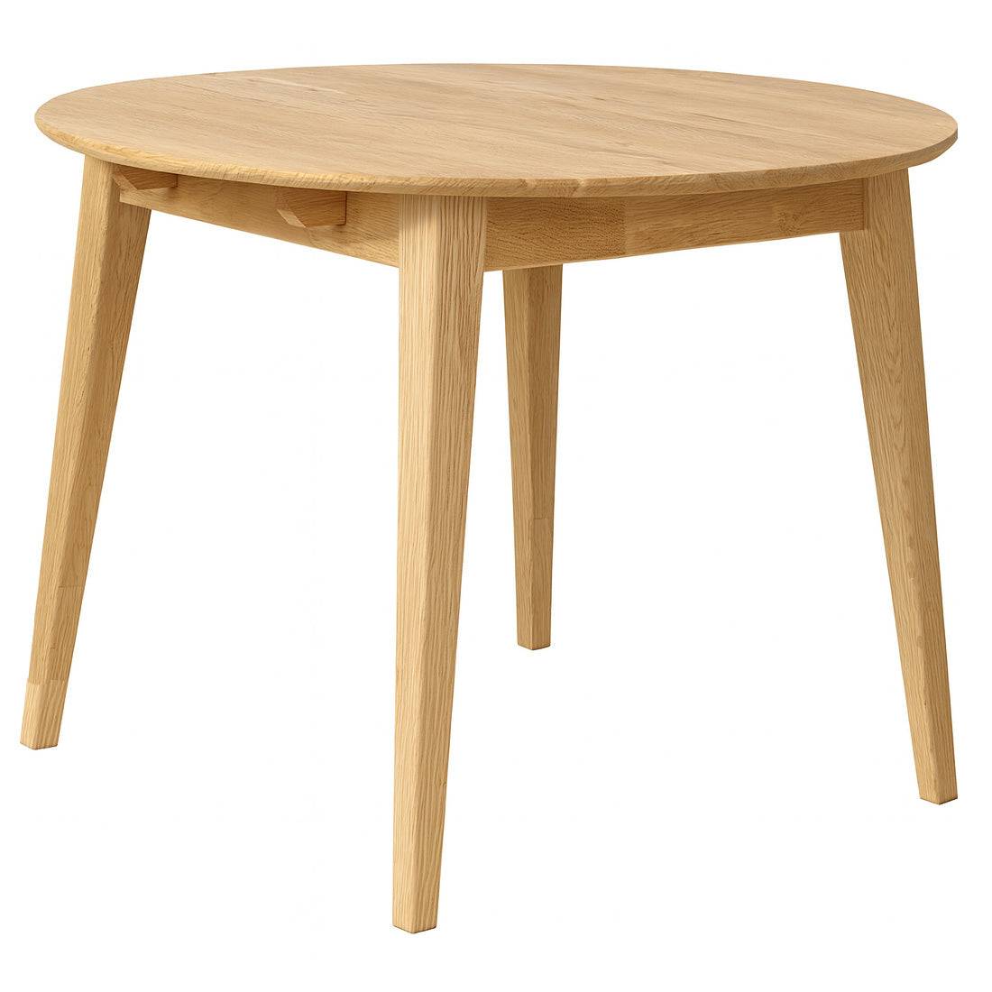 Timbercraft Collection - Genesis Matbord Rund 110 cm ink 1 Iläggsskiva Natural Oak