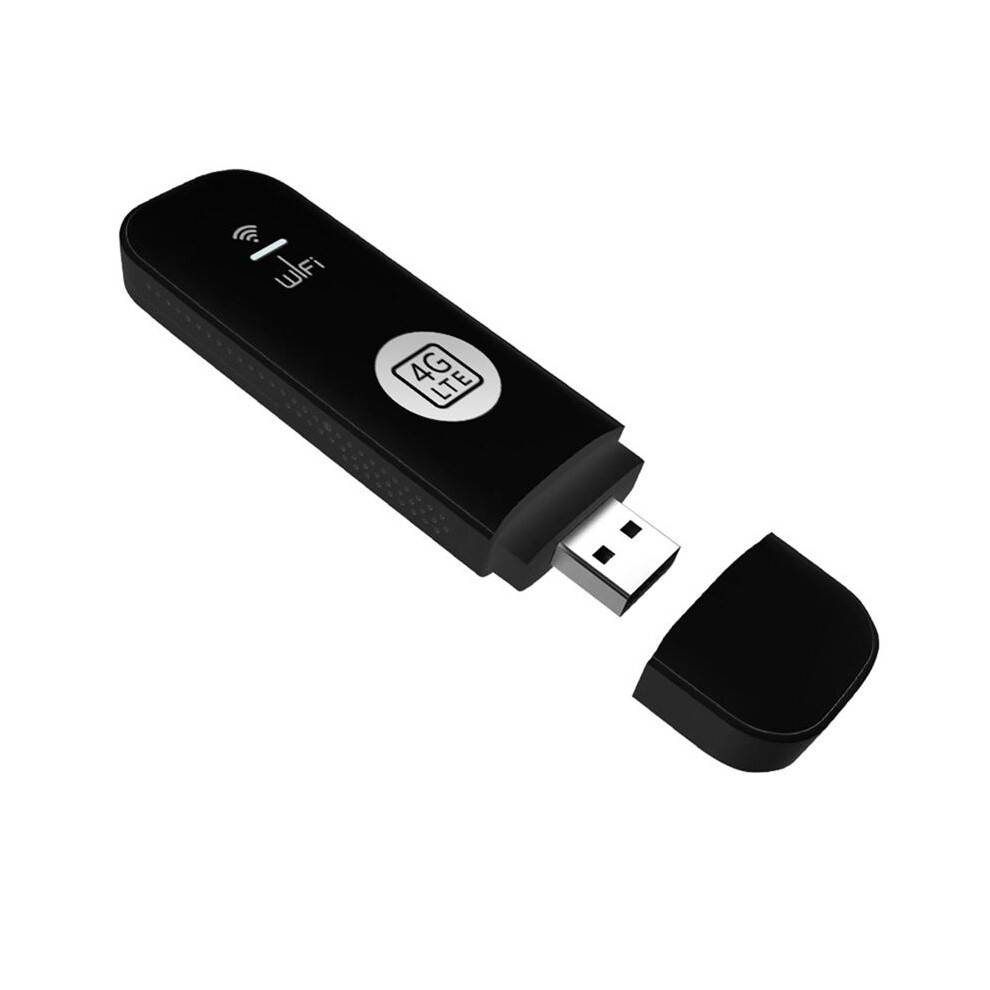 4G USB WIFI Modem 150Mbps with SIM Card Slot 4G LTE Car Wireless WiFi Router USB Dongle Support B28 European Band Black