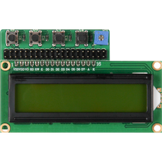 LCD Display 16x2 + 4 taster til Raspberry Pi