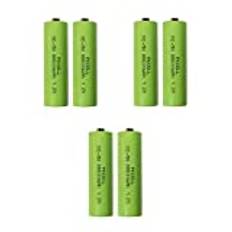 Batteri uppladdningsbart batteri Ni-MH NiMH AA Mignon 1,2 volt 600 mAh Solar 6 st