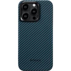 Pitaka iPhone 15 Pro Max Cover MagEZ Case 4 Black/Blue Twill