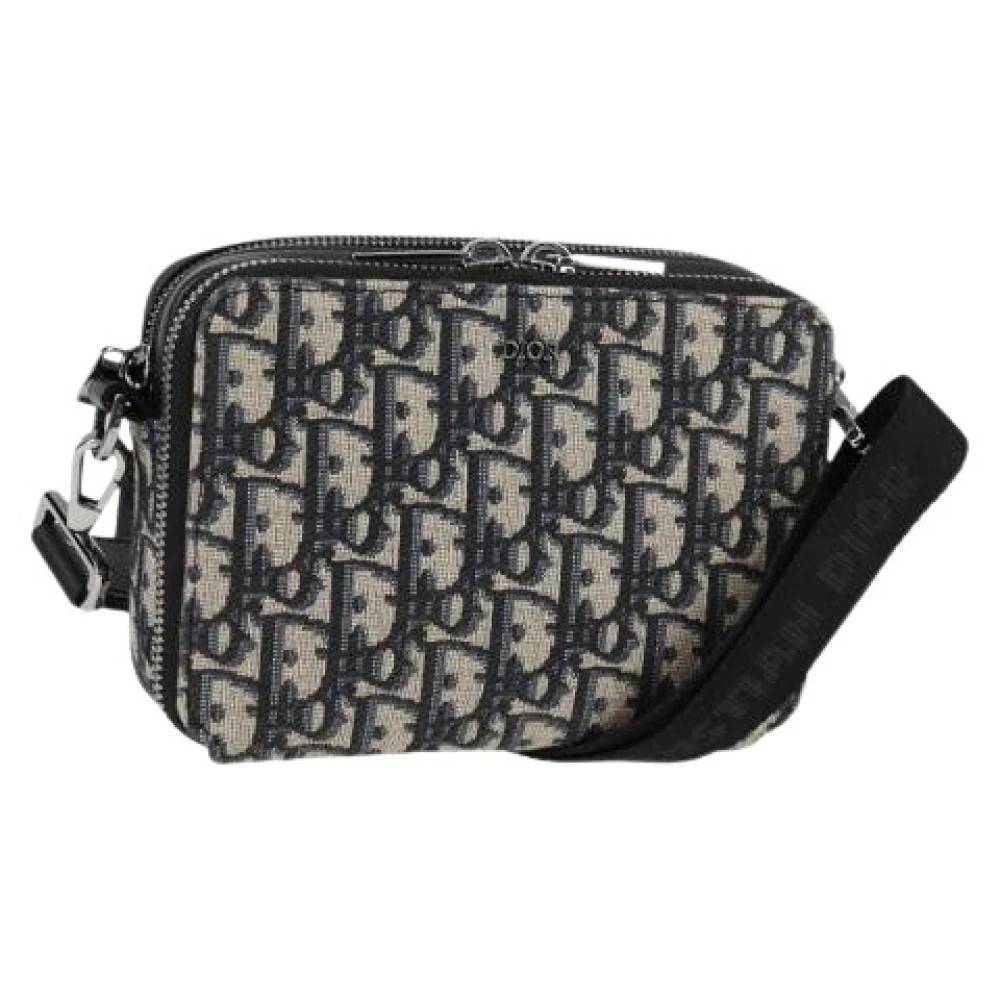 Dior Vintage Pre-owned Vintage Skuldertaske - Vintage - Dame - Blå - ONE SIZE - Uld