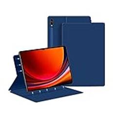 Kraftigt fodral magnetiskt fodral kompatibelt med Samsung Galaxy Tab S9 Ultra 5G fodral 14,6 tum 2023 (SM-X910/X916B/X918U) smalt fodral för surfplatta med magnetisk fäste, skydd automatisk