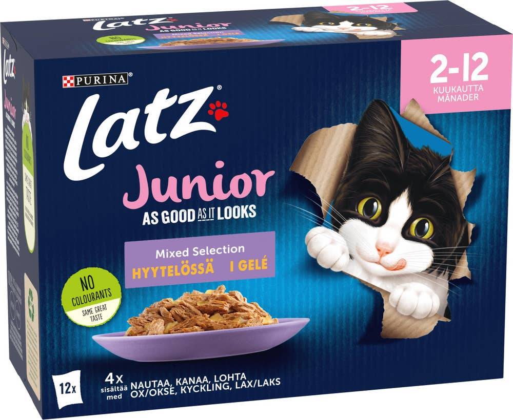 Kattmat Junior Gelé 12x85g