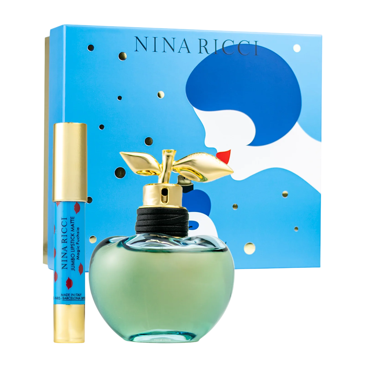 Set Nina Ricci: Luna, Eau De Toilette, da donna, 80 ml + Jumbo Rossetto Matte, Matte, Cream Rossetto, Fuchsia, 2.5 g