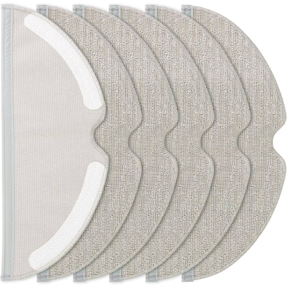Pakke med 6 vådservietter kompatibel med Roborock Q5 Pro/Q5 Pro+/Q8 Max/Q8Max+/S5/S5 Max/S6/S6 Pure/S6 MaxV/Q7/Q7Max robotstøvsuger, genanve