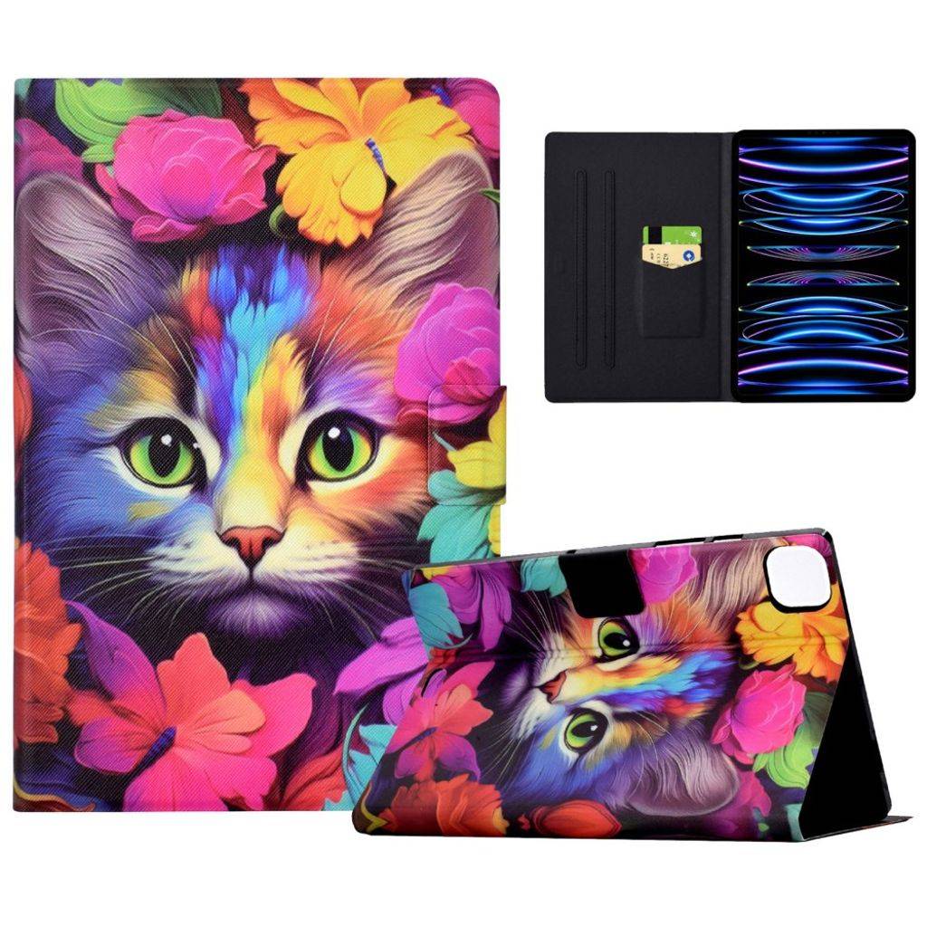 iPad Pro 11" & Air 11"/10,9" flip cover med tryk - Kat