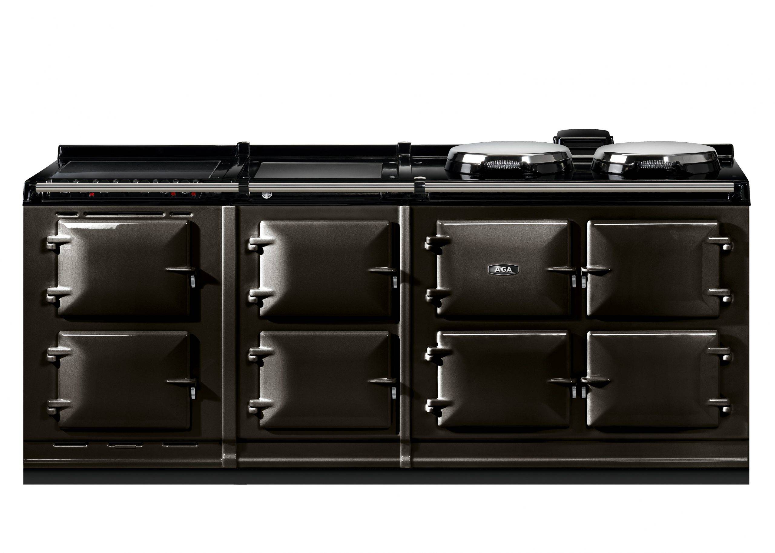 AGA R7 210 med 2 moduler - Pewter , Keramisk häll och varmhållningshäll moduler