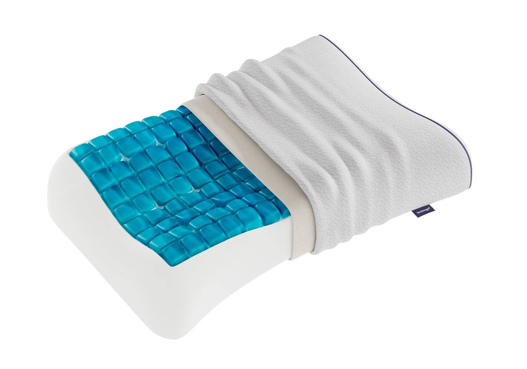 Technogel Anatomic Curve - 3D Gel & memoryfoam hovedpude - L - Large (13cm)