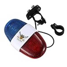 Swiixxer Sjöjungfru Horn summer Bell Varningsljus LED Elektronisk 6 LED 4 Toner Cykling Cykel