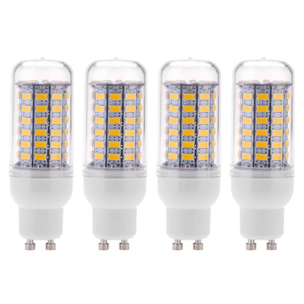 4X GU10 10W 5730 SMD 69 LED Bulbs LED Corn Light LED Lamp Saving 360 Degree 200-240V Warm White