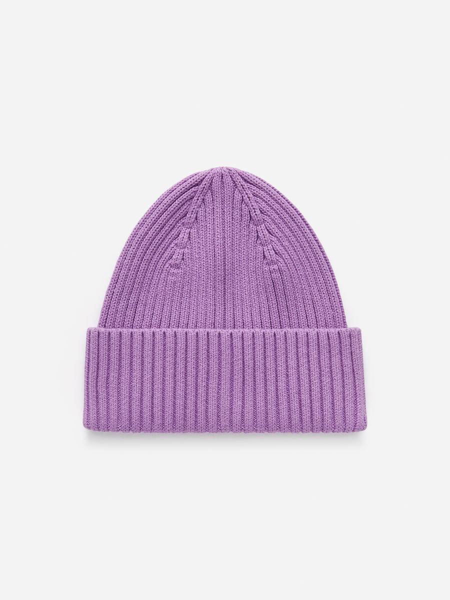 ARKET Rib-Knitted Beanie -Purple, 74/80