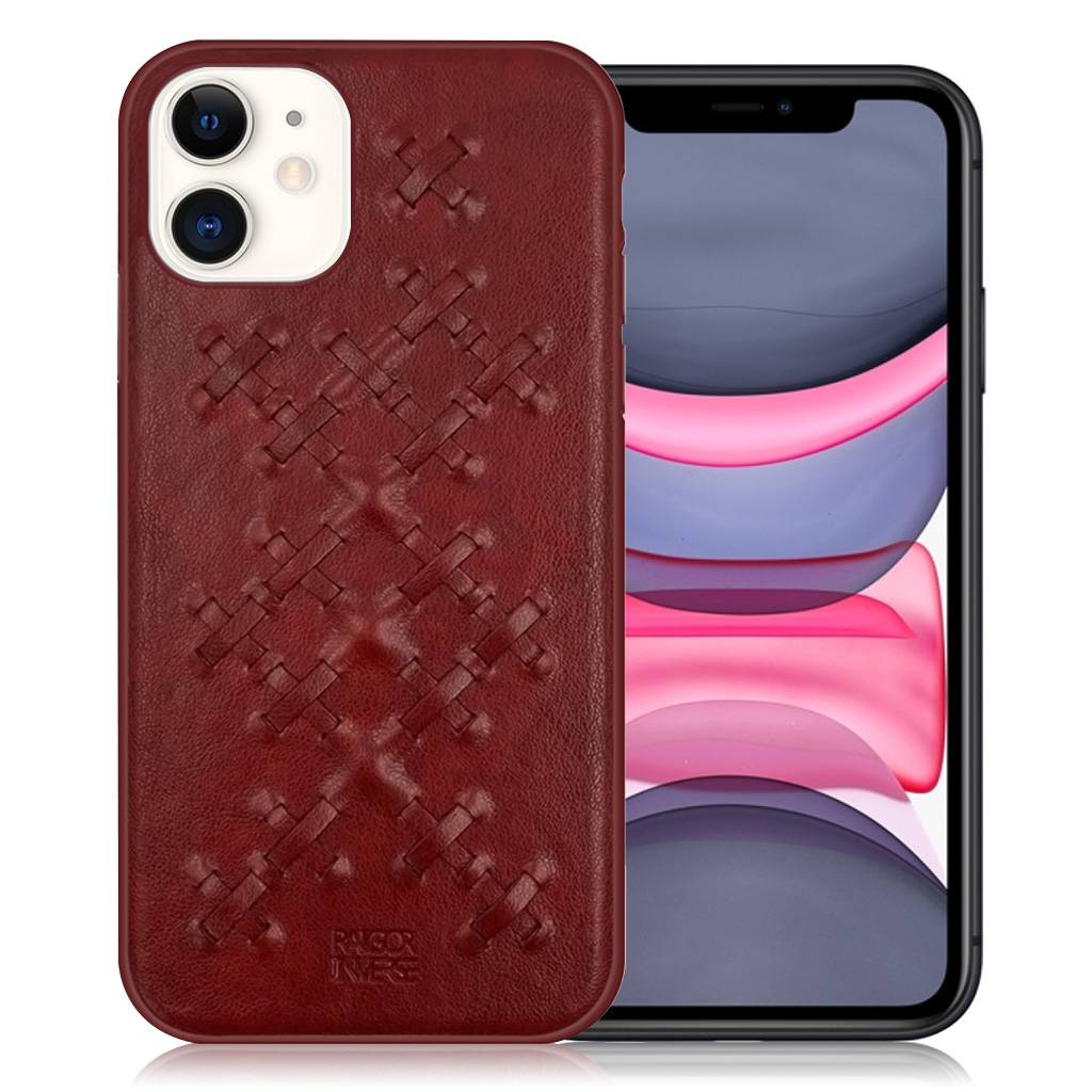 Raigor Inverse WEAVE-skydd för iPhone 11 - Röd