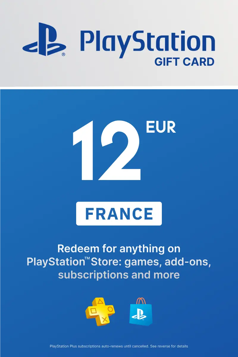 PlayStation Network Card 12 EUR (FR) PSN Key France