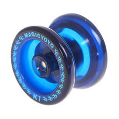 Yoyo Classic Baby Legetøj Professionel Magic Yoyo K1 Spin Aluminium Dark blue one size