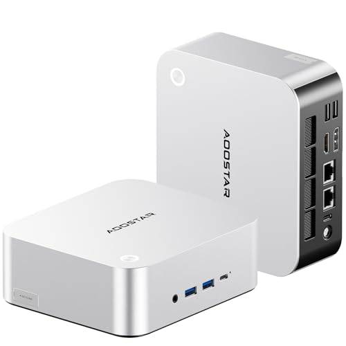 AOOSTAR MACO-L Mini PC, Ryzen AI 9 HX 470(12C/24T, up to 5.2GHz, 86Tops) 32GB LPDDR5 RAM 1TB M.2 SSD, Desktop Mini W11 Pro Radeon 890M/OCuLink/2xUSB4/2x2.5G LAN/4K Quad Screen/WiFi 7/BT5.4.4