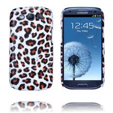 Leopard Mode (Hvid - Orange) Samsung Galaxy S3 Cover