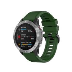 Garmin Fenix 5/6/6 Pro - Silikone sports urrem 22mm - Passer til håndled omkreds 160-210mm - Militærgrøn