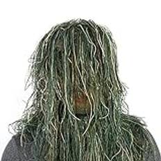 Sniper Airsoft Hat Camouflage Ghillie Suit Hat, Head Huva, Airsoft Hat, Kompatibel med 3D Camouflage Kläder, Lättvikt, Kamouflage i Skogen, Shielding, CS Game, Sniper,