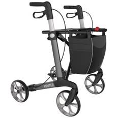 Rollator Router sammenklappelig Koksgrå