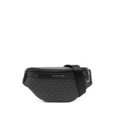 Michael Kors - Greyson midjeväska med logotyp - herr - polyuretan - one size - Svart