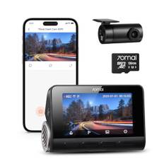 70mai 4K Dashcam A810, HDR Dual-Kanal Dash Cam mit 128GB SD-Karte, Sony STARVIS 2, Night Owl Vision, vorne und hinten 24/7 Parküberwachung, AI-Sensor, GPS, ADAS, WiFi&App Steuerung, bis zu 256GB