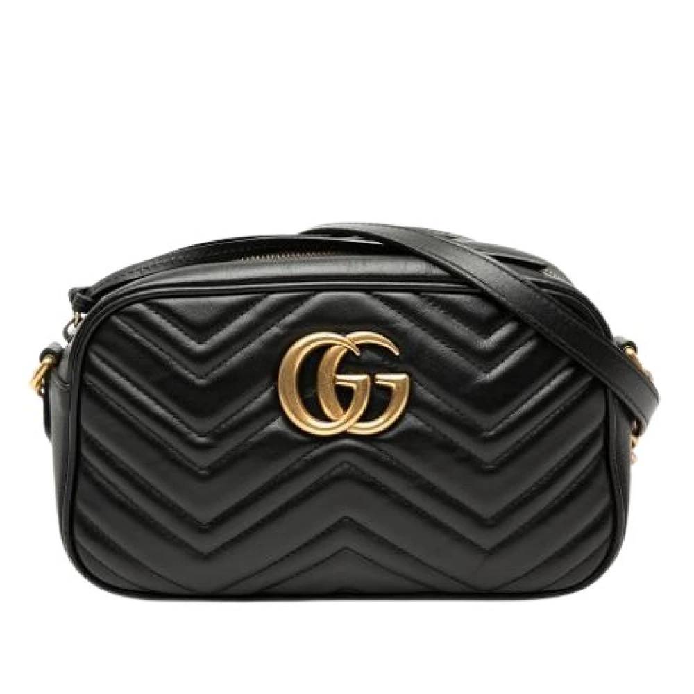 Gucci Vintage Pre-owned Quilted Crossbody Bag - Vintage - Dame - Sort - ONE SIZE - Uld