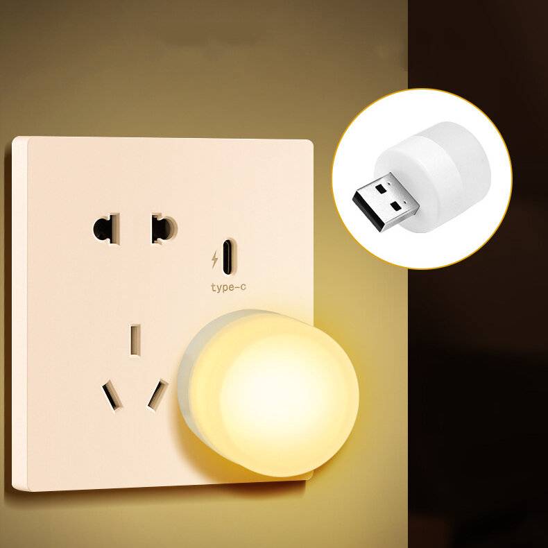 USB-kontaktlampa LED-nattlampa Dator Mobil strömlampa Uppladdningsbar lampa Ögonskydd boklampa Läsande lampa Liten lampa