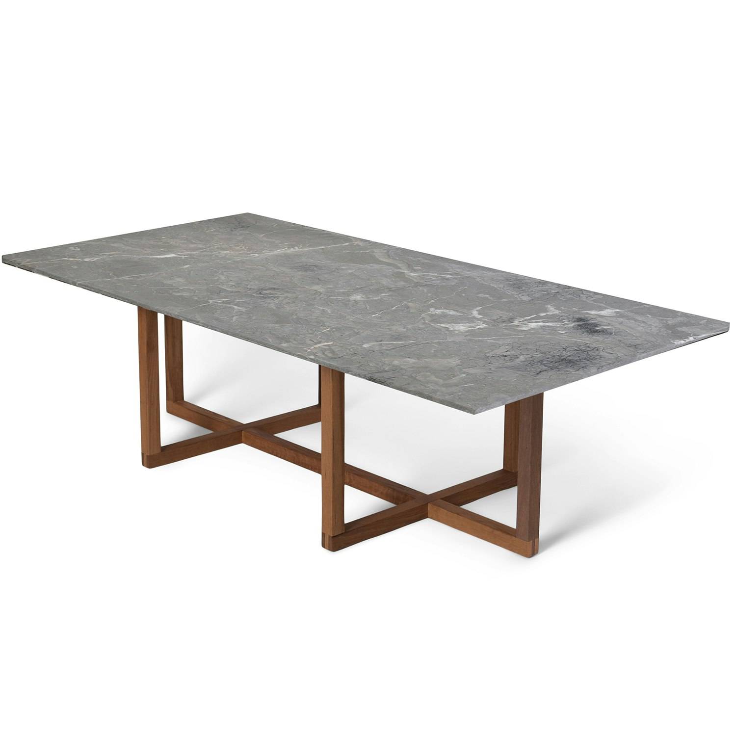 Ox Denmarq Ninety Large Soffbord 140x70x40 Cm Smoked Oak/grey Marble - Soffbord Marmor Grå - OX40738-25