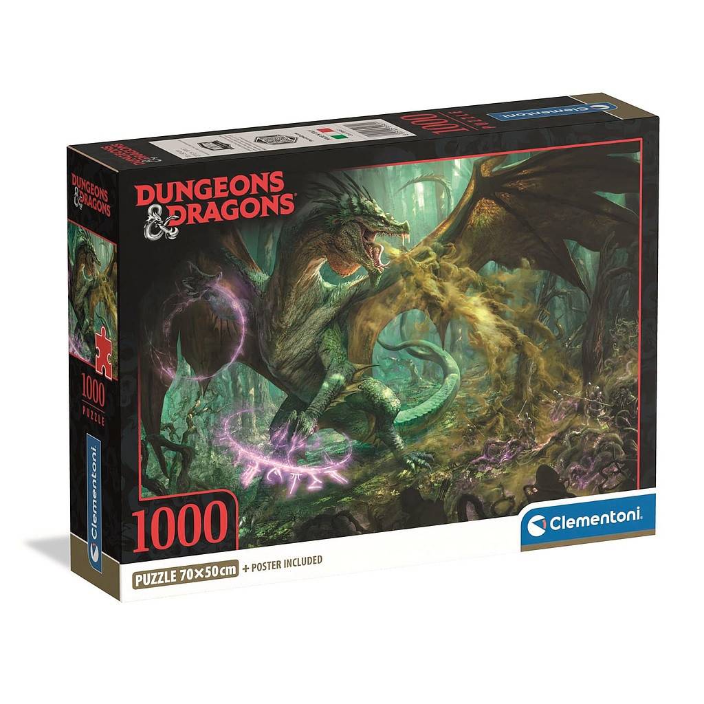 Dungeons & Dragons Poison 1000 bitars kompakt pussel Clementoni