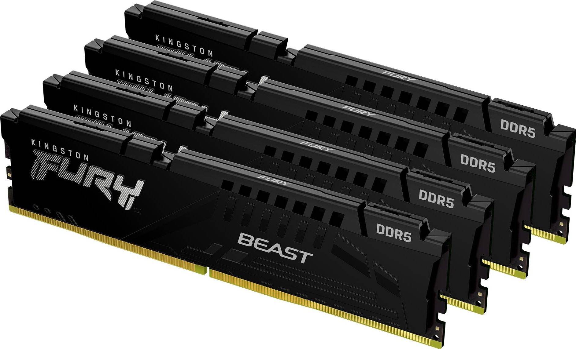 Kingston Fury Beast RAM Modul - 128GB (4x32GB), DDR5, 5600MHz, CL40