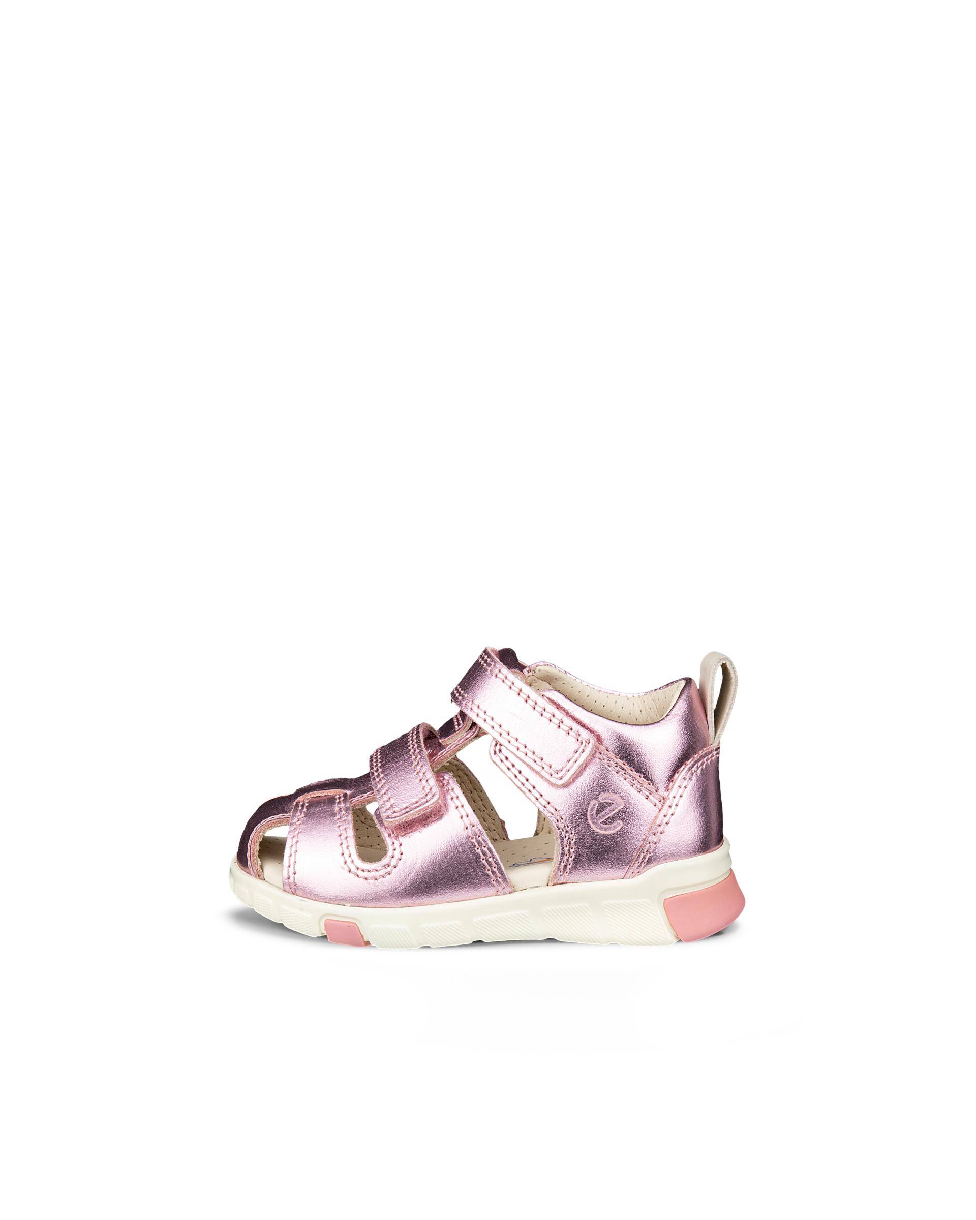 ECCO MINI STRIDE SANDAL - Sailor sandaler i læder til børn - Pink - 23
