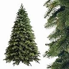 SMEREKA® Premium Konstgjord Julgran 120, 150, 180, 210, 230 cm - Naturtrogen Sprutgjuten 100%, Tillverkad i EU - Konstgjord Gran med Metallställning - Artificial Christmas Tree