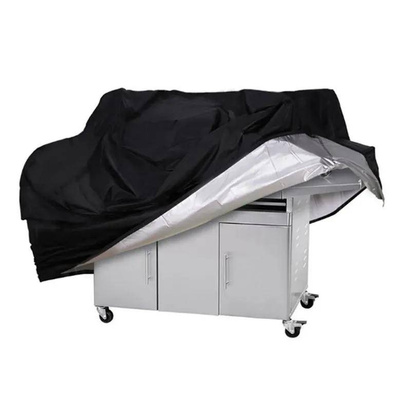 BBQ Grill Barbeque Cover, Anti-damm Vattentätt Heavy Duty Charbroil BBQ Cover, utomhus regnskyddande grillskydd svart