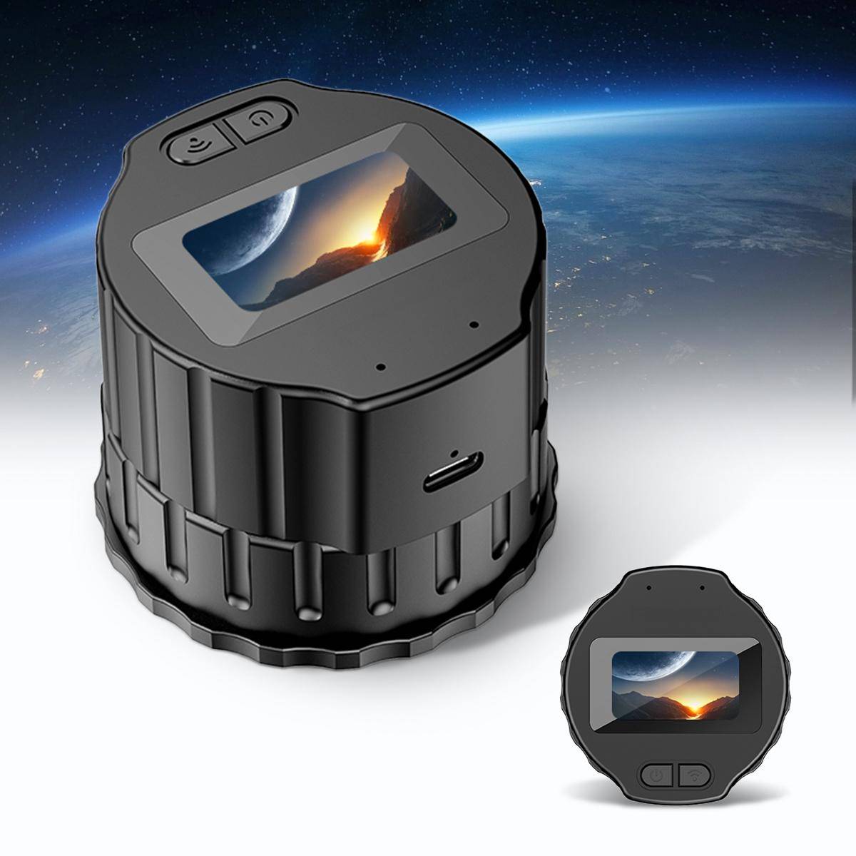KENTFAITH WiFi Solar Eclipse Telescope Camera with 1.5in Screen 1080P Video 1000mAh Battery for Monoculars Binoculars Microscopes Telescopes