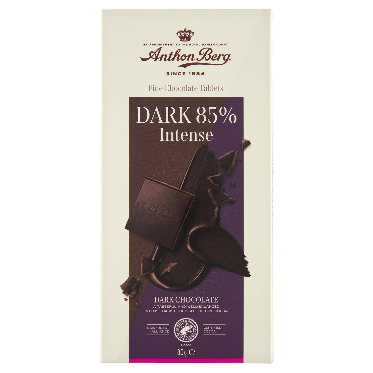 Anthon Berg Fine Chocolate Dark 85% 80 g