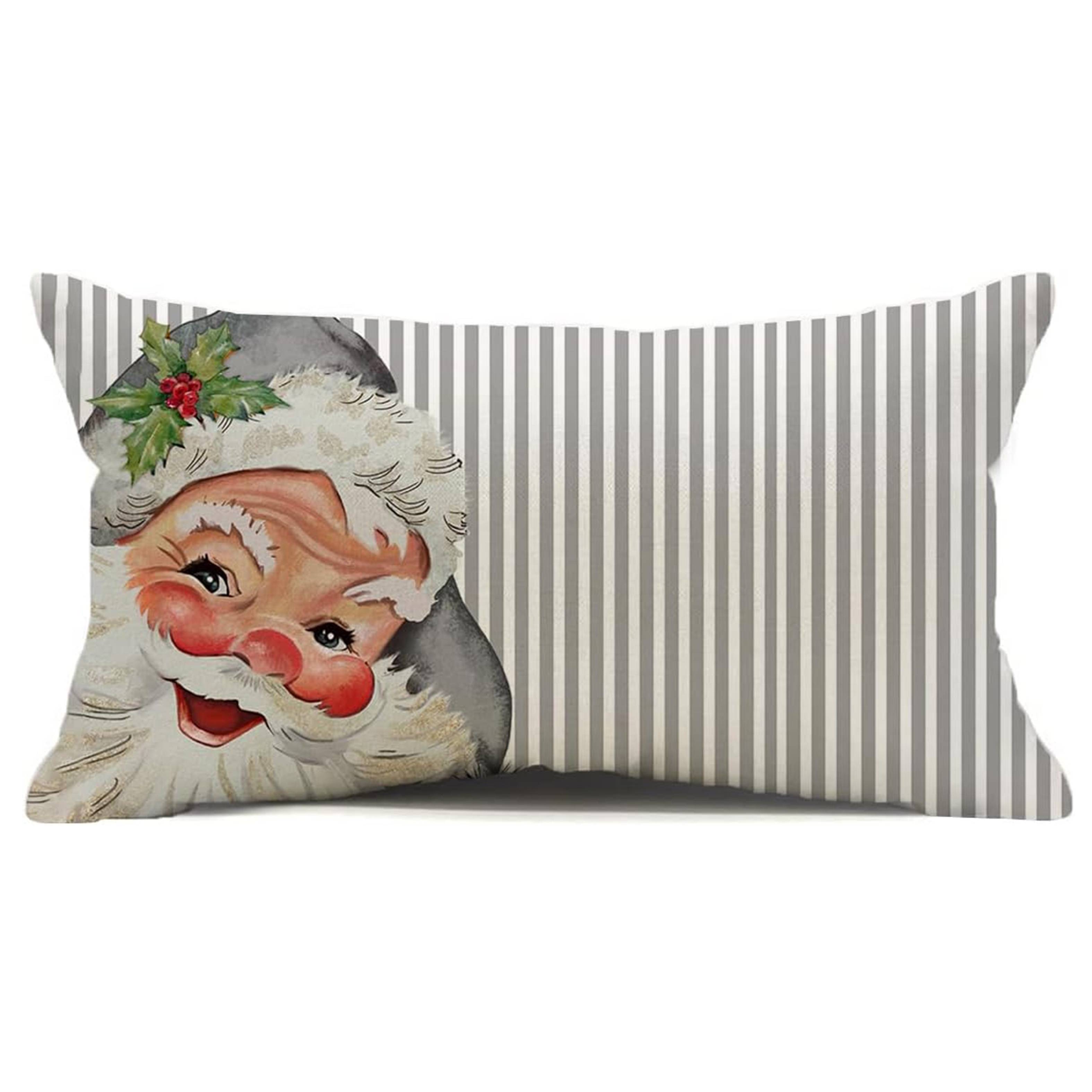 Christmas - Striped, Cushion For Sofa & Decor, Washable ( Not Included), Christmas Decor