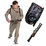 Disguise Adults, Official Ghostbusters Afterlife Movie Costume Jumpsuit with Inflatable Proton Pack, Multicolored, Extra Large (50-52)