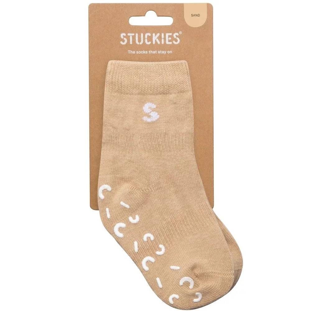 STUCKIES Strumpor i bomull Sand 1-pack 16/18