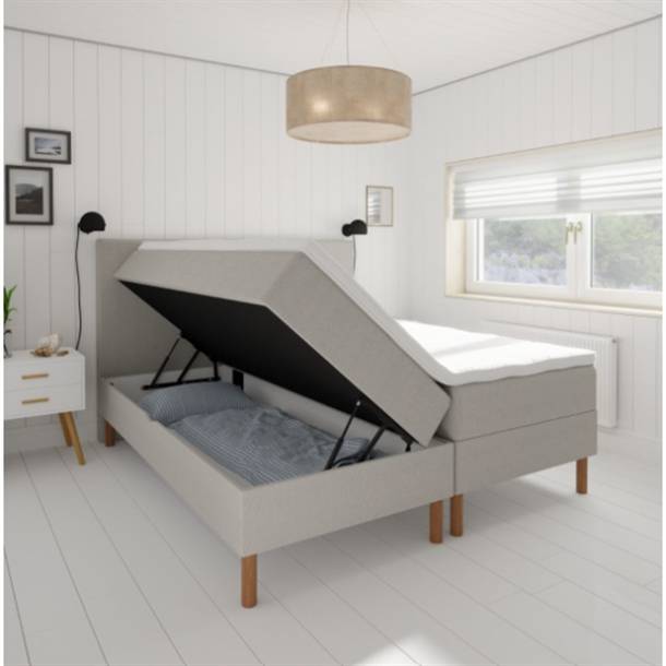 KARMA CLASSIC - MAGASIN SENG - SENZ STOF - FLERE FARVER - MÅL: 180 X 200 CM. - ANTHRACITE PLAIN GAVL
