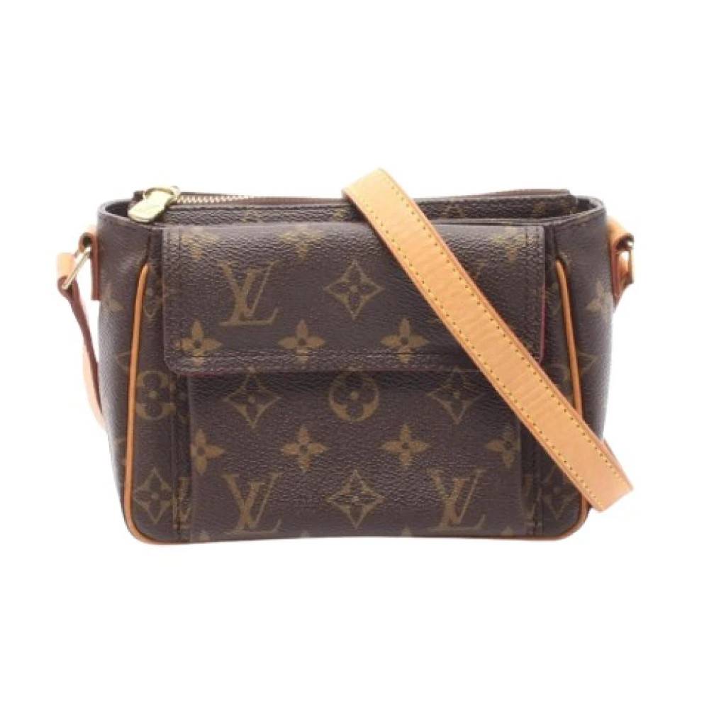 Louis Vuitton Vintage Pre-owned Monogram Canvas Crossbody Bag - Vintage - Dame - Brun - ONE SIZE - Uld