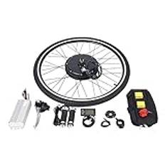 AOAPUMM 28 tum framhjul elcykel konverteringssats 36/48 V elcykel – svart, 28 tum, pedelec, skivbroms, släp, elmotor, aluminium, 7 växlar, vridhandtag, elcykel konverteringssats